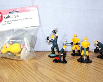 Vintage Wilton Sesame Street Cake Toppers (1987) OR Construction Worker Figures
