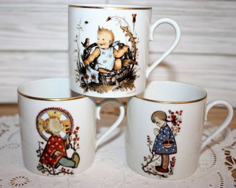 Vintage Hummel Child's Cup: West Germany Schmid Bros, Sister Bertha Painting