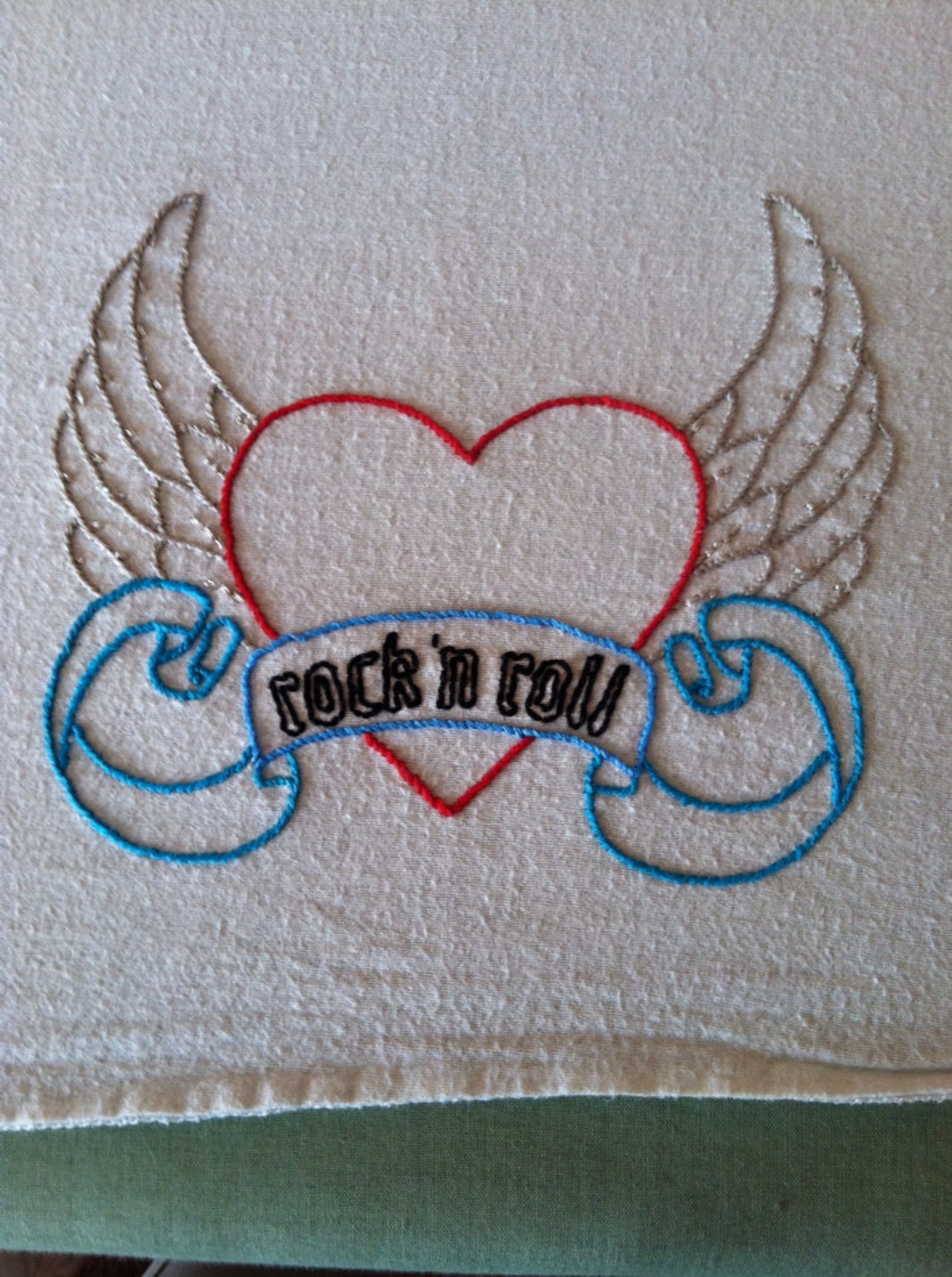 Hand Embroidered Receiving Blanket Etsy