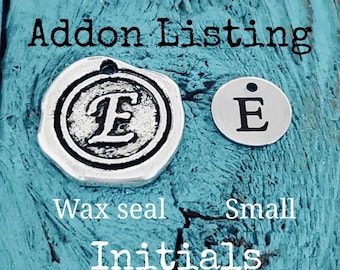 ADD-ON INITIAL, Add on Letter, A-Z Letter Charms, Extra letter, extra initial, This is to add to a current order we are making for you