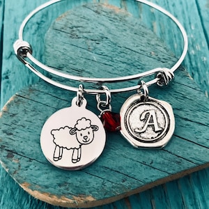 Leni the Lamb, sheep, Show Girl, Sheep Bracelet, Lamb Jewelry, Cute Lamb, Baby sheep, Teenager, Silver Bracelet, Charm Bracelet, Gifts for