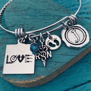 IVF, Fertility Nurse, IVF Nurse, IVF Doctor, Rn, Transfer day, Egg Donor nurse, silver Bracelet, Charm Bracelet, Silver Jewelry, Gifts for