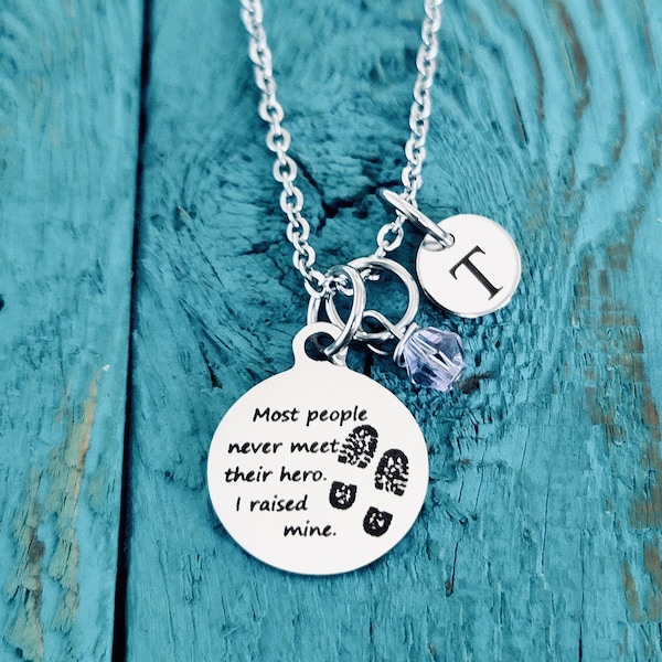 Military Mom, Army Mom, Navy Mom, Air Force Mom, Marines Mom, Silver necklace, Charm Necklace, Silver Jewelry, Family, Keepsake, Gift for