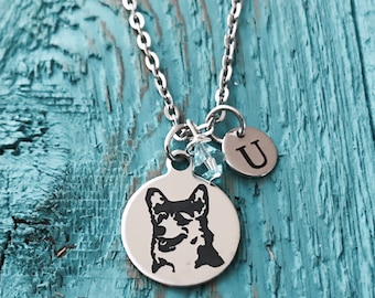 Corgi, I love my Corgi, Puppy, Corgi Mom, Silver Necklace, Charm Necklace, Corgi Gifts, Corgi Dog, Silver Jewelry, Corgi Pendant, Keepsake