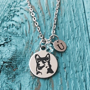 Corgi, I love my Corgi, Puppy, Corgi Mom, Silver Necklace, Charm Necklace, Corgi Gifts, Corgi Dog, Silver Jewelry, Corgi Pendant, Keepsake