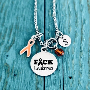 Kidney Cancer Support Jewelry or Charm Keychain Stamping Cancer Out Hand Stamped Kidney Cancer Necklace F*ck Kidney Cancer
