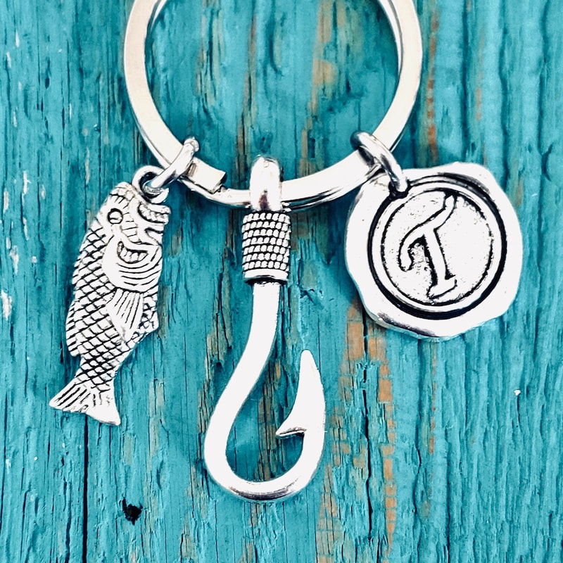 Fish Rope Keychain Fishhook Keychain - Etsy