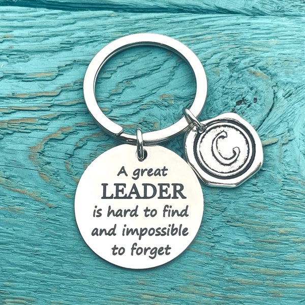 A great leader, is hard to find and, impossible to forget, Cubs, Adventure, Leader Gift, Outdoor, Silver Keyring, Silver Keychain, Gifts for