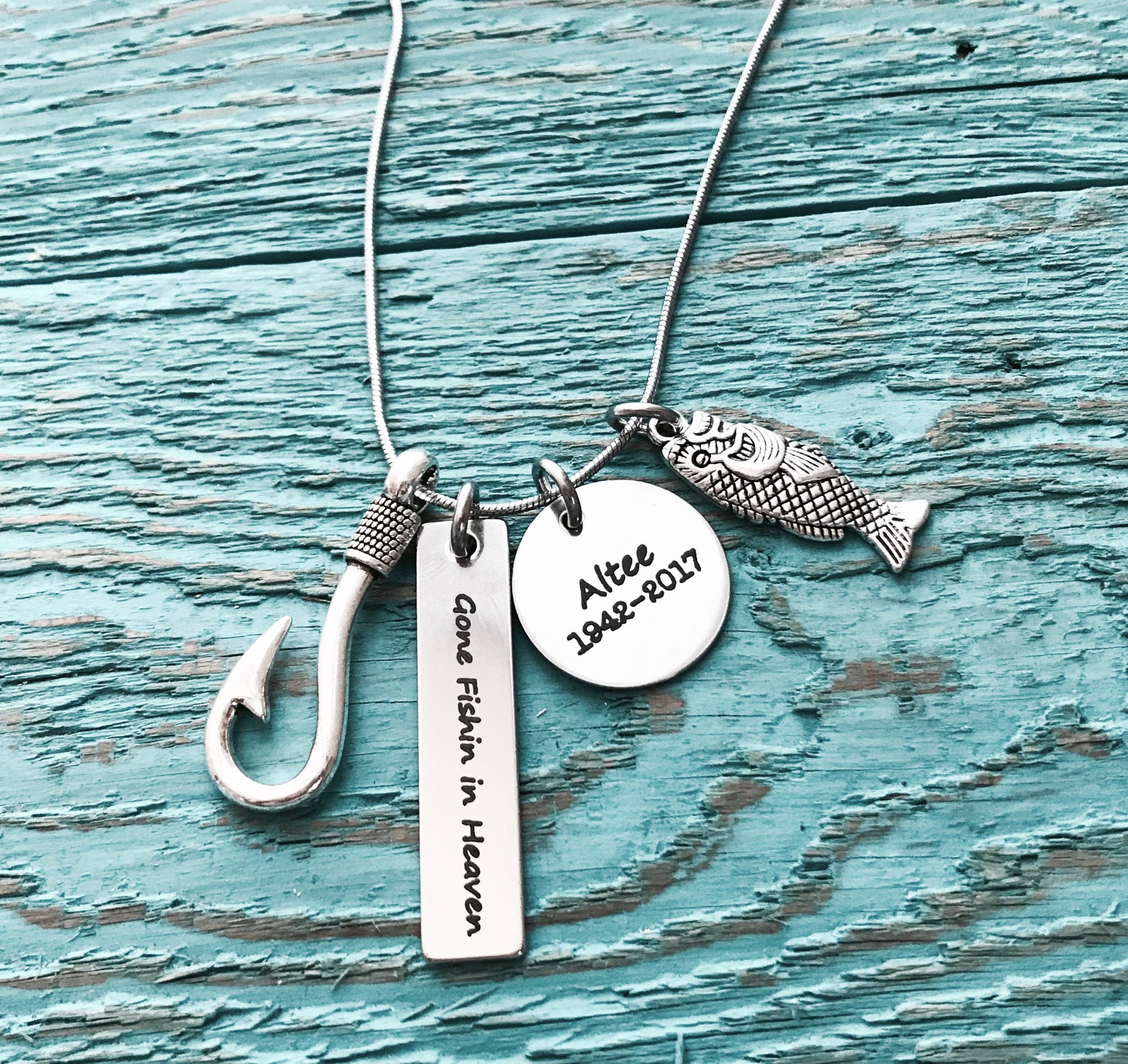 Download Gone fishing in heaven fish hook Memorial Gift | Etsy
