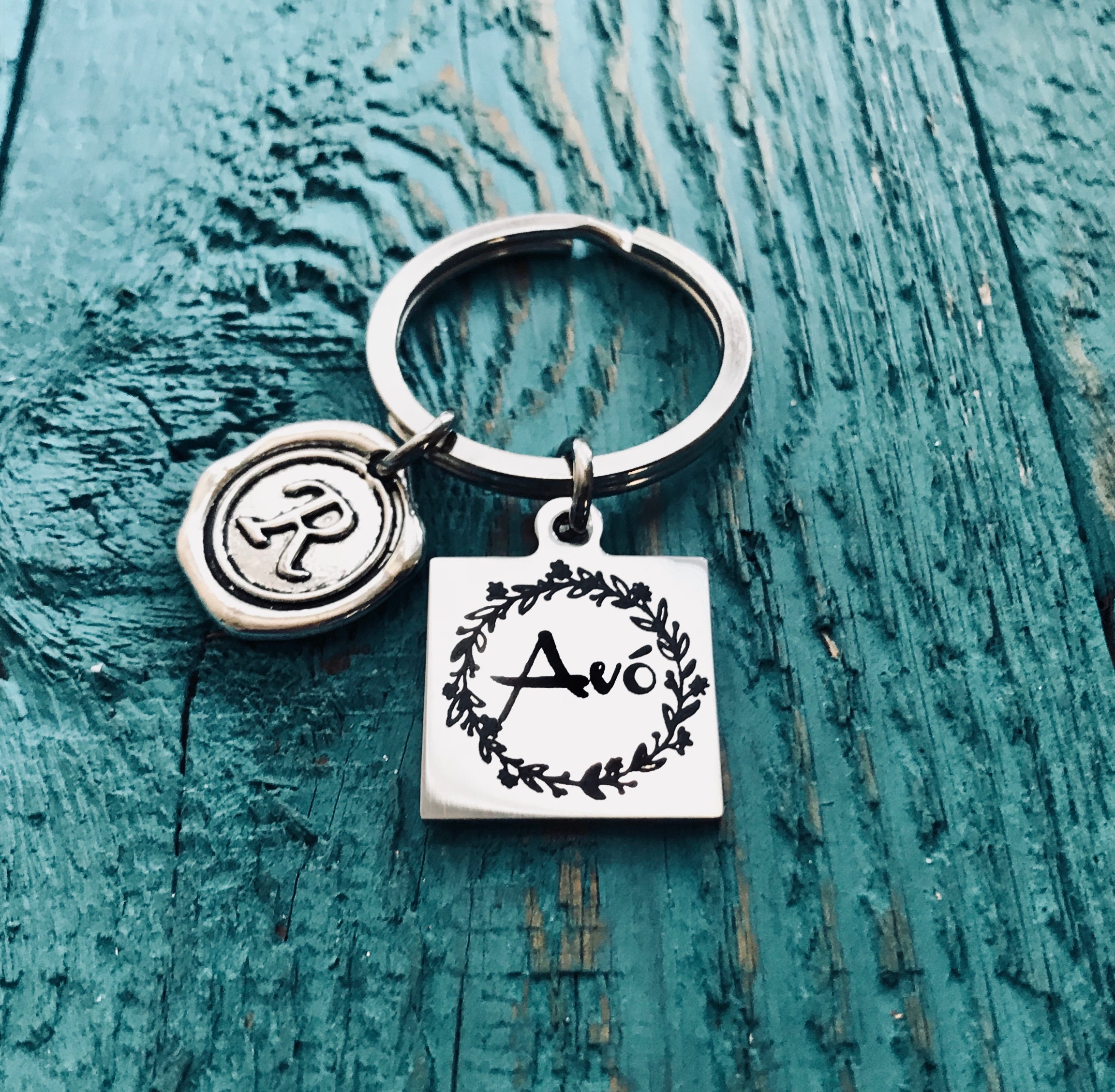 avó avo portuguese grandmother Grandma Silver Keychain Etsy