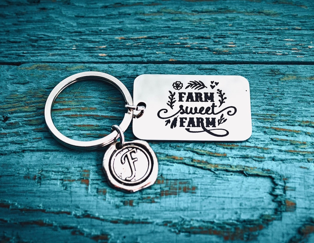 Farm Key Rings Farm Sweet Farm, Farmhouse, Farm Girl, Farm Dad, Farmers Wife, Farm ...