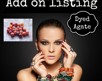 ADD-ON CHARM, Agate, Crackled Matte, Round Beads, Dyed agate, Agate bead, Color, This is to add to a current order we are making for you