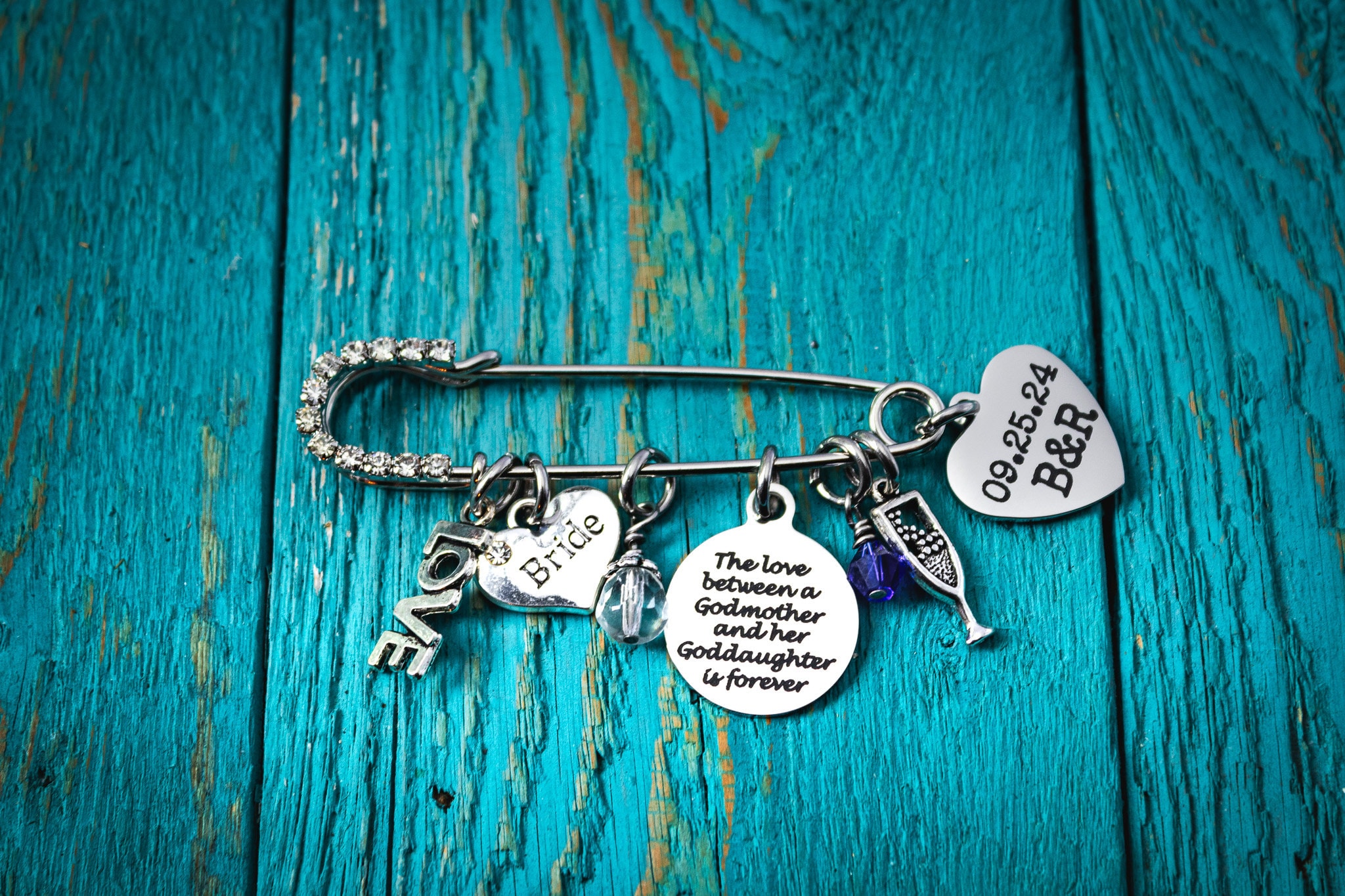 The love between a, godmother and goddaughter is forever, Something Blue,  Silver Kilt Pin Brooch, Silver Brooch, silver kilt pin, Bride - Etsy 日本