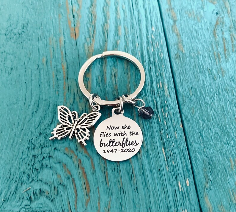 Now She Flies With the Butterflies Now He Flies Gift | Etsy