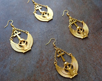 gold earrings egypt