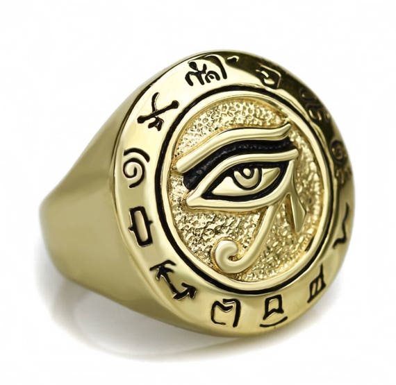Eye of Horus Ring Third Eye RingEgyptian Jewelry For Him Etsy