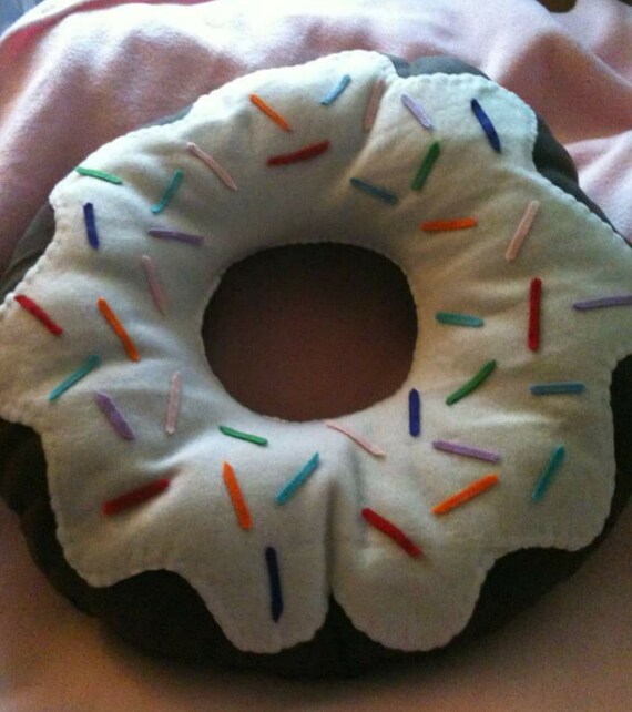 donut cushion novelty pillow doughnut cushion donut with Etsy