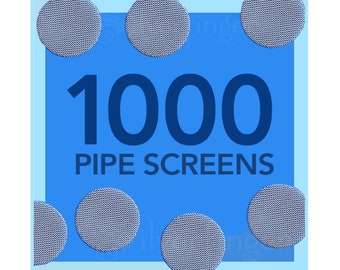 1000 PIPE SCREENS Stainless Steel 3/4”— FIlters Glass Metal Wood Smoking Pipes