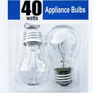 2-Pk Appliance Light Bulb Refrigerator Freezer Oven Microwave Fridge Fan A15 40W
