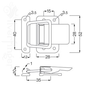 x2 pcs Paired Toggle Latches Catch Chest Suitcase Boxes Buckles Trunk Lock Metal Toggle Hasp Latches with Screws image 5