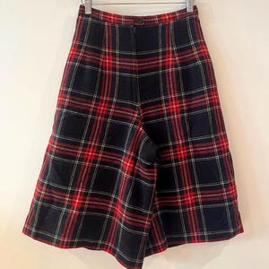 1980s Pendelton Wool Plaid Shorts