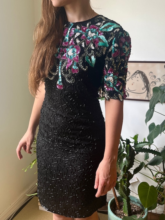 beaded prom dress Plus-Size Long with Feathers Size:CA 2 Thin Straps Tight Short Sleeve Shirts.
