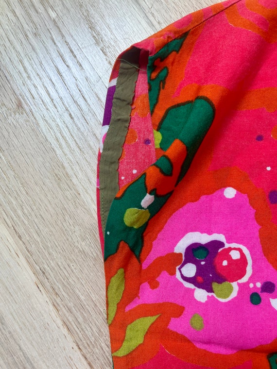 70s Abstract Print Blouse, Multi-color, Alex Cole… - image 6