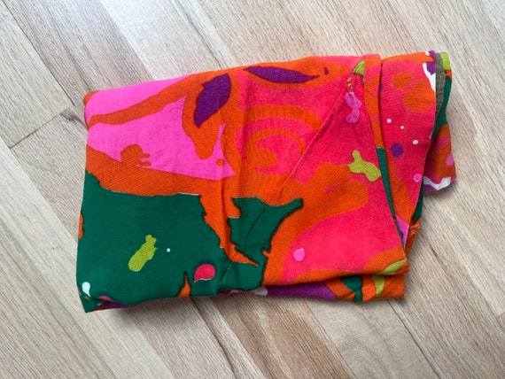70s Abstract Print Blouse, Multi-color, Alex Cole… - image 10