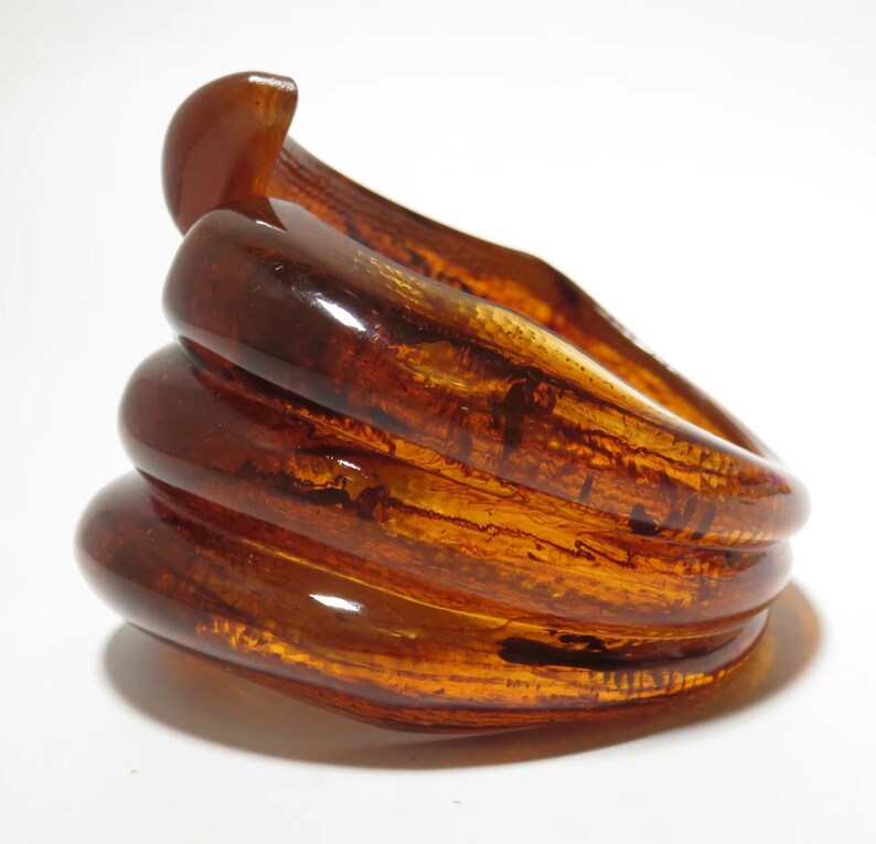 Vintage Amber 1980 Bangle Etsy Australia