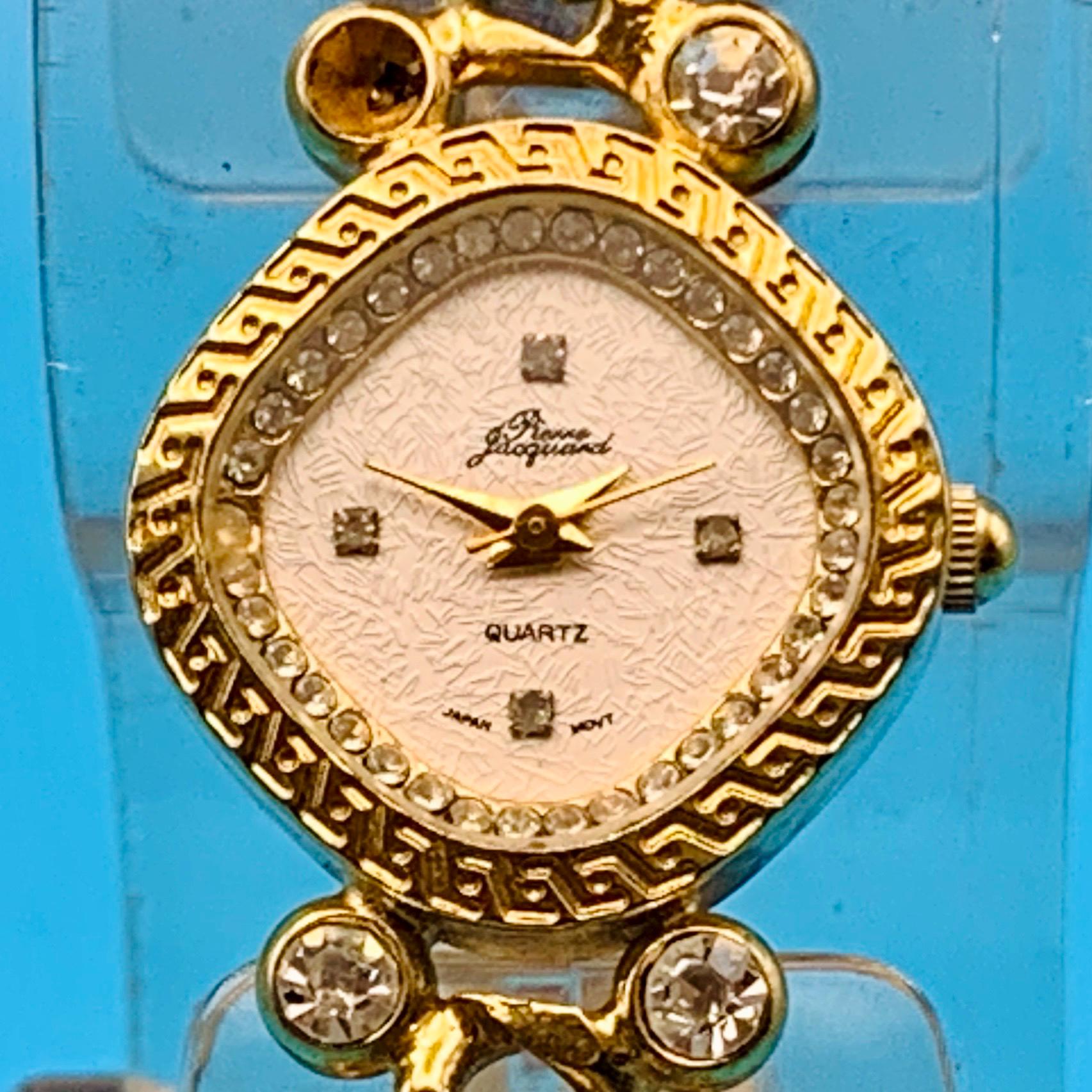 Pierre Jacquard statement bracelet Crystal estate ladies watch gold vintage HSN $_57.JPG?set_id=880000500F main image 4