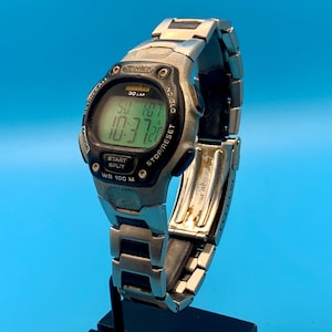 TIMEX IRONMAN Men’s Vintage 2006 Digital Wristwatch Chrono Timer Works New Battery image 4