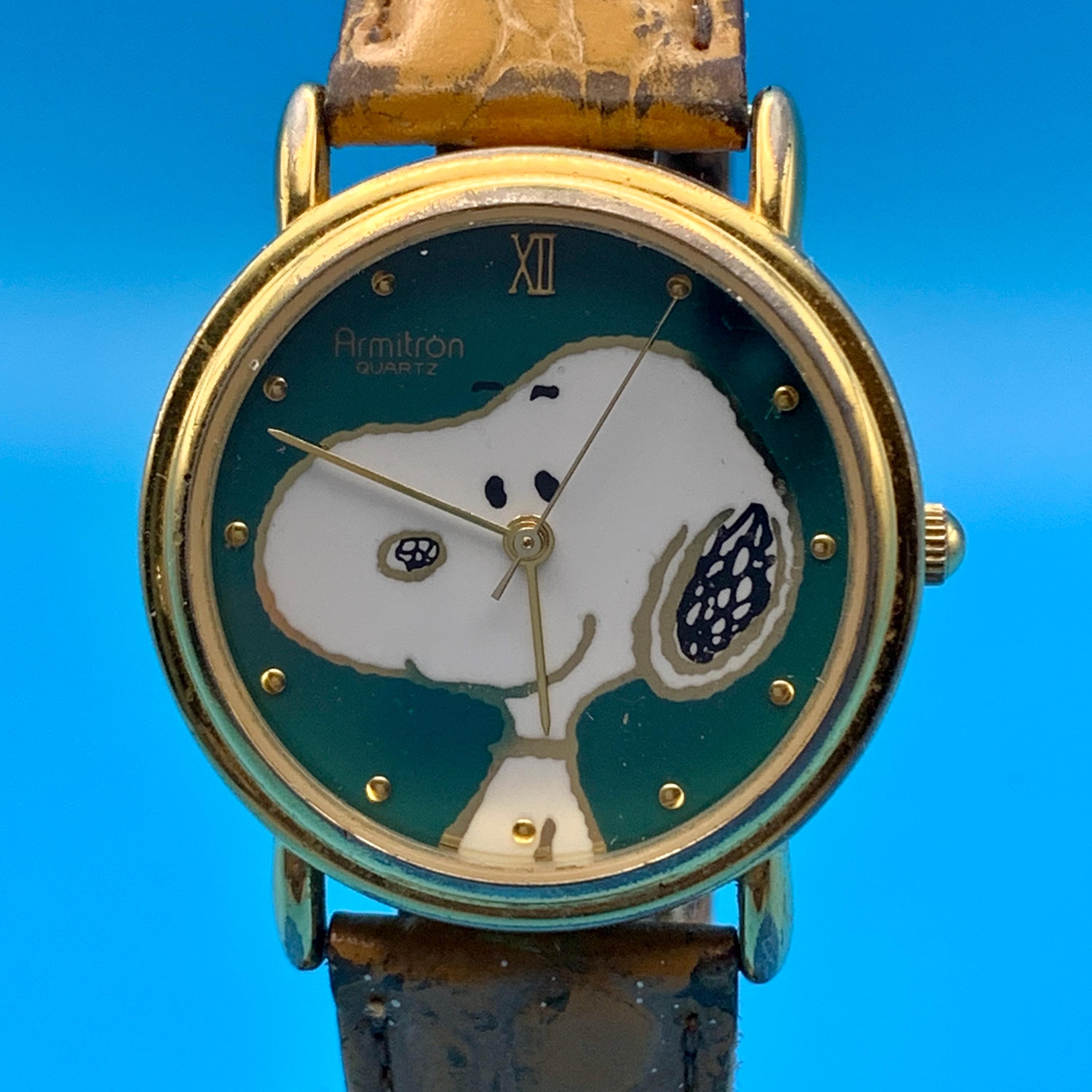 Armitron Snoopy Watch - Etsy