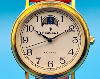 Vintage Seiko Moonphase Calendar Watch: 1980s Japanese Quartz - Etsy