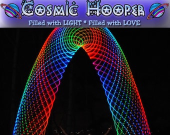 Rainborion's Belt LED Hoop from Cosmic Hooper - 10 colors / 20 LEDs, 3/4" or 5/8" HDPE or polypro tubing