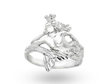 Sterling Silver Mermaid Wrap Ring.
