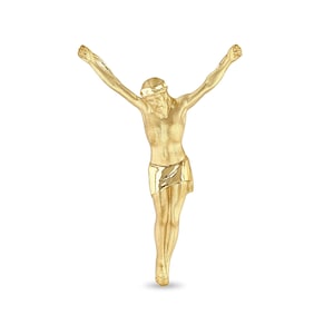 14k solid gold Jesus Pendant.