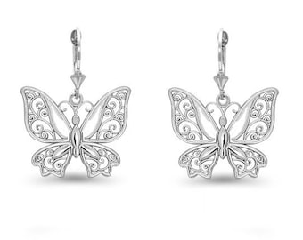 Butterfly Earrings - Etsy