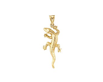 925 Gold Pave Lizard Necklace; Gecko Lizard Necklace; Gold Lizard Pendant; Gold Salamander; Sterling Silver Pave Lizard Infinity Close