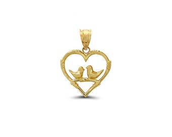 Love Bird Piercing Front 14K