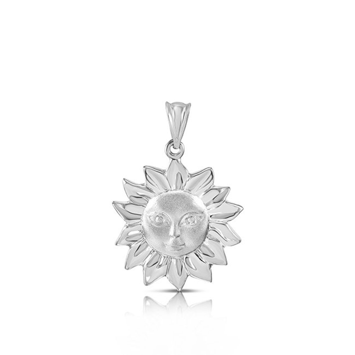 14k Solid Gold Sun Pendant. Sun Jewelry Tropical Jewelry Etsy