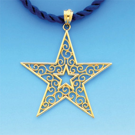 Details about 14K Yellow Gold Filigree Star Charm Pendant MSRP $133 Details about 14K Yellow Gold Filigree Star Charm Pendant MSRP $133