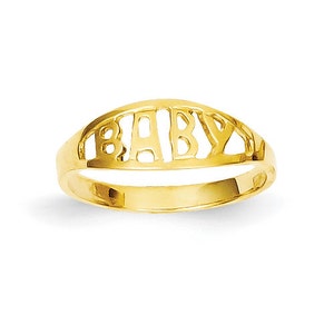 14K Gold Baby Ring – Child’s First Jewelry Piece