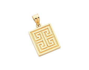 14k Yellow Gold Greek Key Pendant, Greek Key, Greek Key Pendant, Key Pendant, Greek Pendant, Greek Design, Greek Jewelry, Greece
