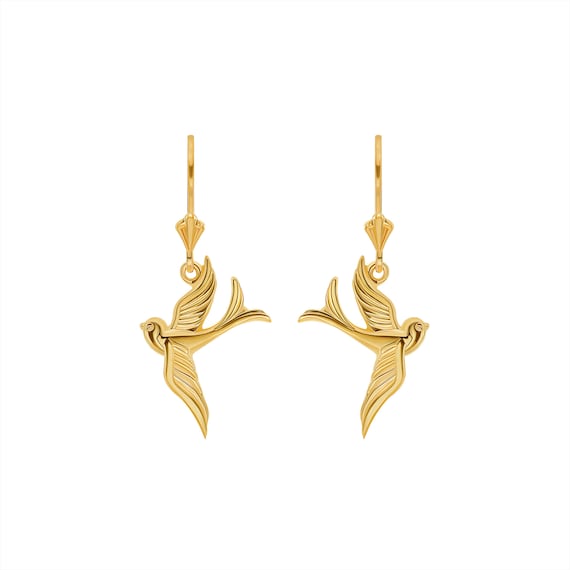 Gold dove hotsell earrings