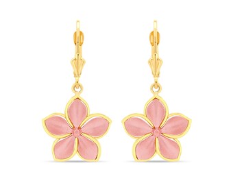 Orecchini Acciaio Fiore Rosa - Gioielli - Orecchini - Di Raffaeella | Su - Foto 9