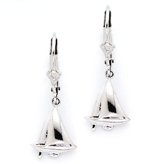 Sterling silver sailboat earrings best sale