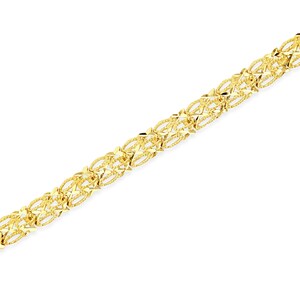Hugs & Kisses Jewelry Set - 14K Gold Fn Stainless Steel Necklace & Bracelet (3 Sets)