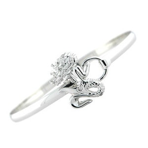 Sterling Silver MERMAID Hook bangle.
