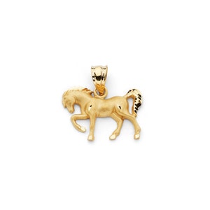 14K Yellow Gold Horse Pendant, Horse pendant, Horse Jewelry, Gold Horse, Animal Jewelry, Gold Pendant, Gold Jewelry, Animal Jewelry