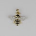 14k Yellow Gold Enamel Bumble Bee Pendant – Real Gold Charm For Necklace (Approx. 0.27g)